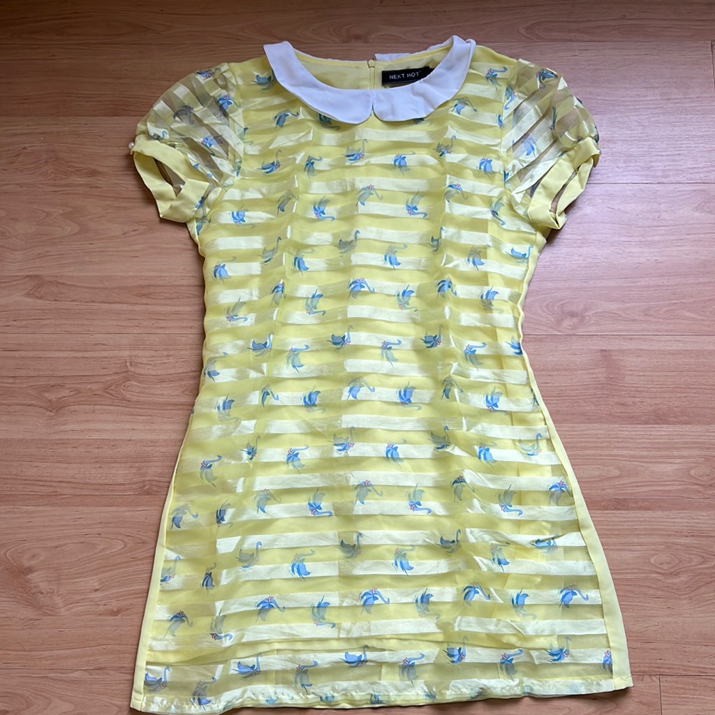 Yellow Peter Pan Collar Dress